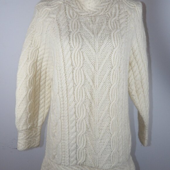 Vintage 80s 90s Susann D Women's Medium Oversized Mohair & Wool Sweater Granny - Picture 2 of 6